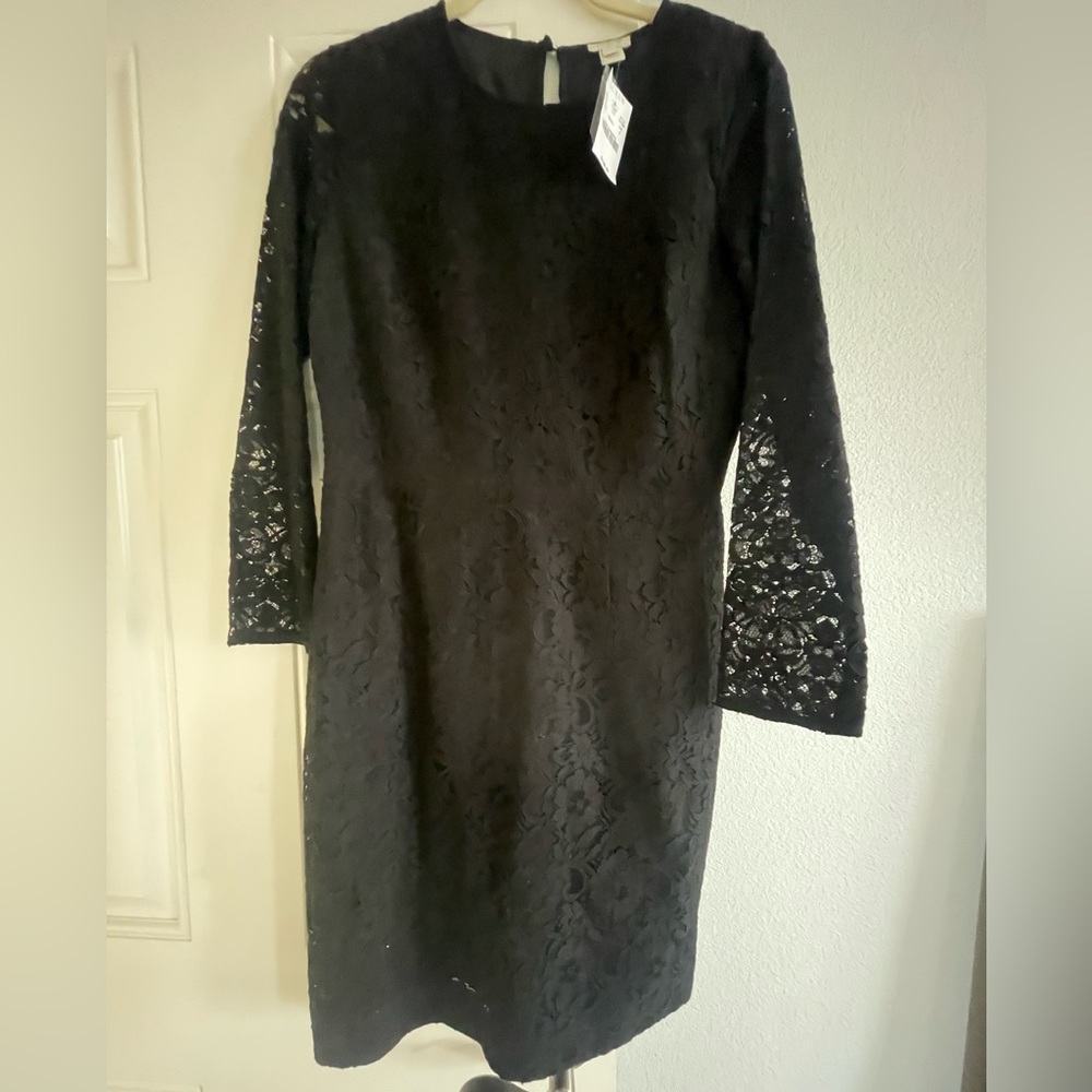 JCrew Black Lace Dress Size 6! New w/tags.